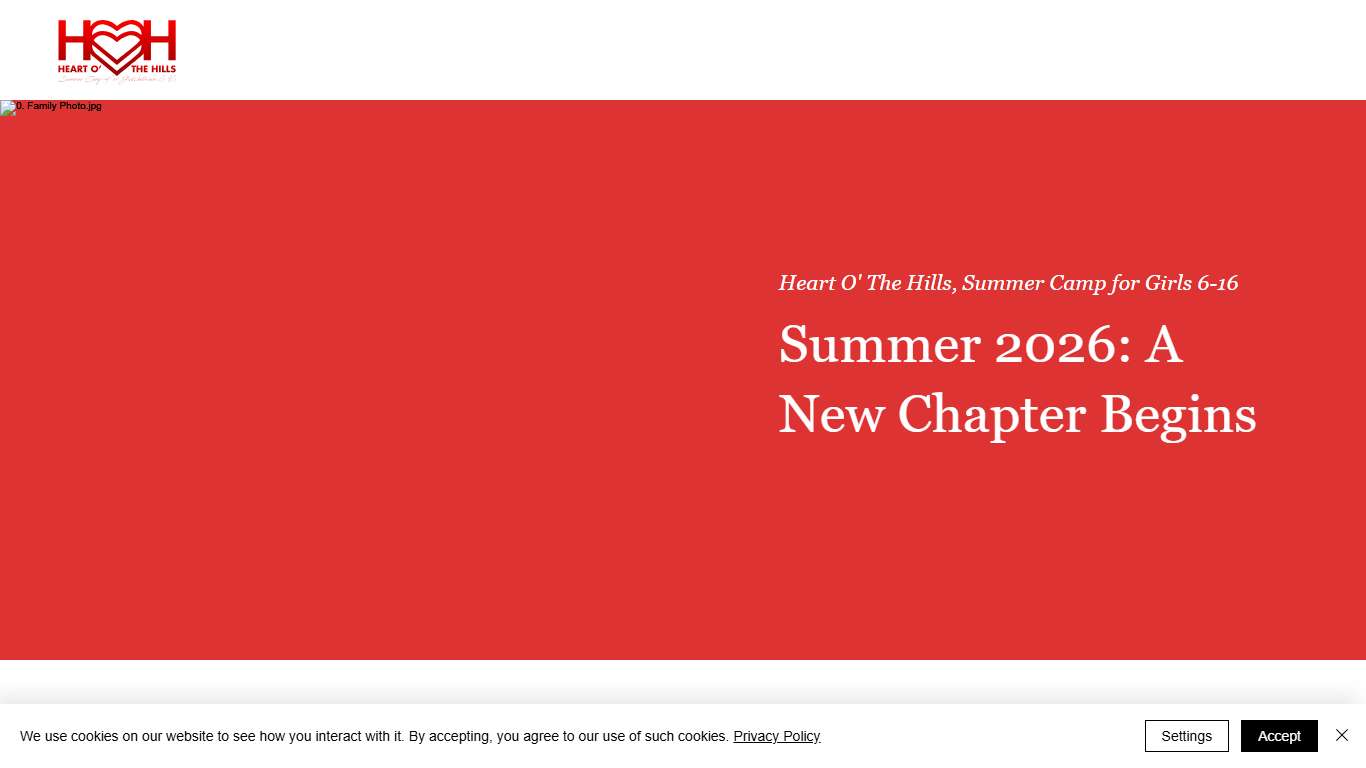 Heart O' the Hills 2026 HOH Camp