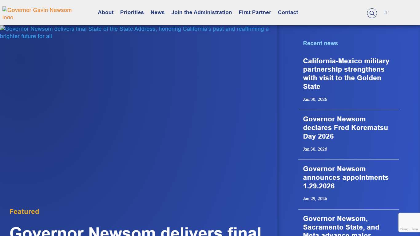 Governor of California